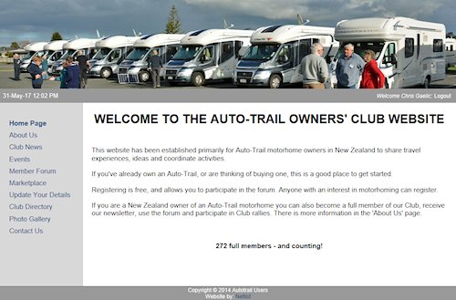 Autotrail Users Home Page