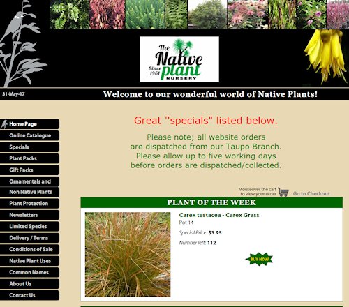 Native Plant Nursery Home Page
