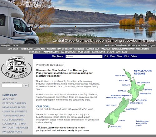 RV Explorer Home Page